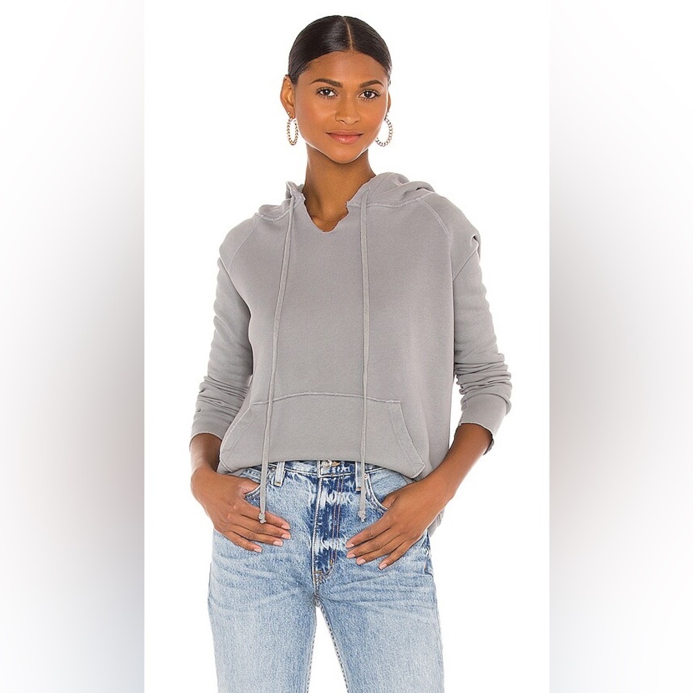 Nili Lotan Jane Hoodie in Cloud Grey